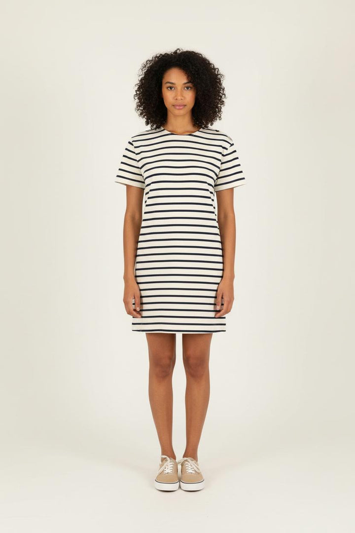 Robe Courte Blanche et Noire - Taille L/40 de la marque Sézane | PARAD73173 - Vendu par Paradigme - Image 1