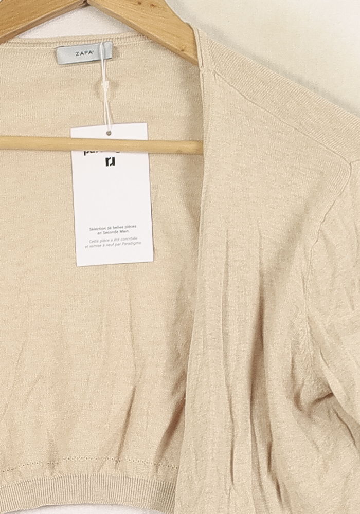 Boléro Beige - Taille S/36 de la marque ZAPA | PARAD73177 - Vendu par Paradigme - Image 3