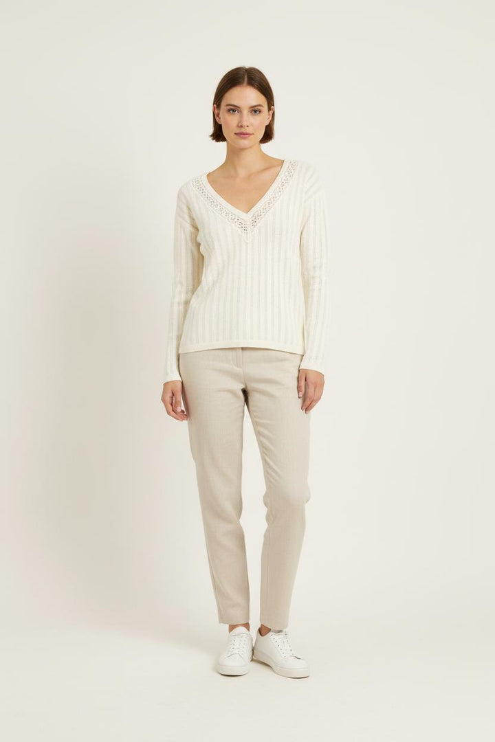 Pull Blanc - Taille XS/34 de la marque Sézane | PARAD73179 - Vendu par Paradigme - Image 1