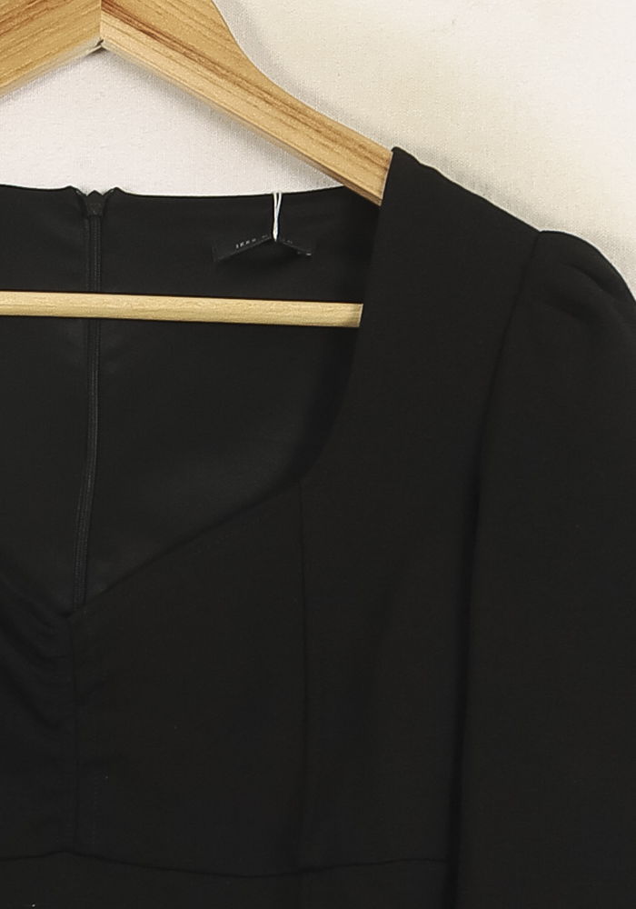 Robe Midi Noire - Taille XS/34 de la marque IKKS | PARAD73182 - Vendu par Paradigme - Image 3