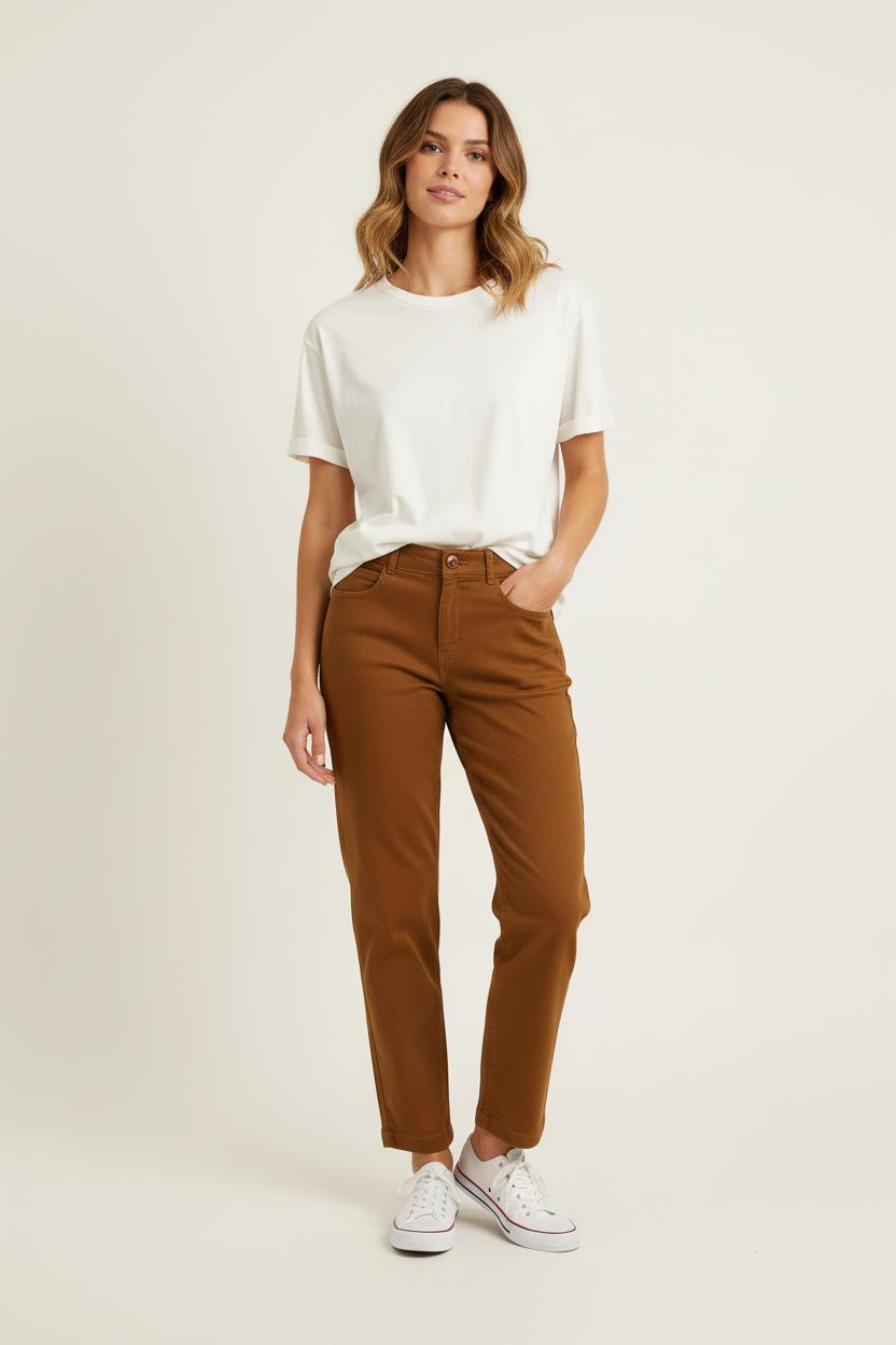 Jean Marron - Taille XS/34 de la marque Des petits hauts | PARAD73192 - Vendu par Paradigme - Image 1