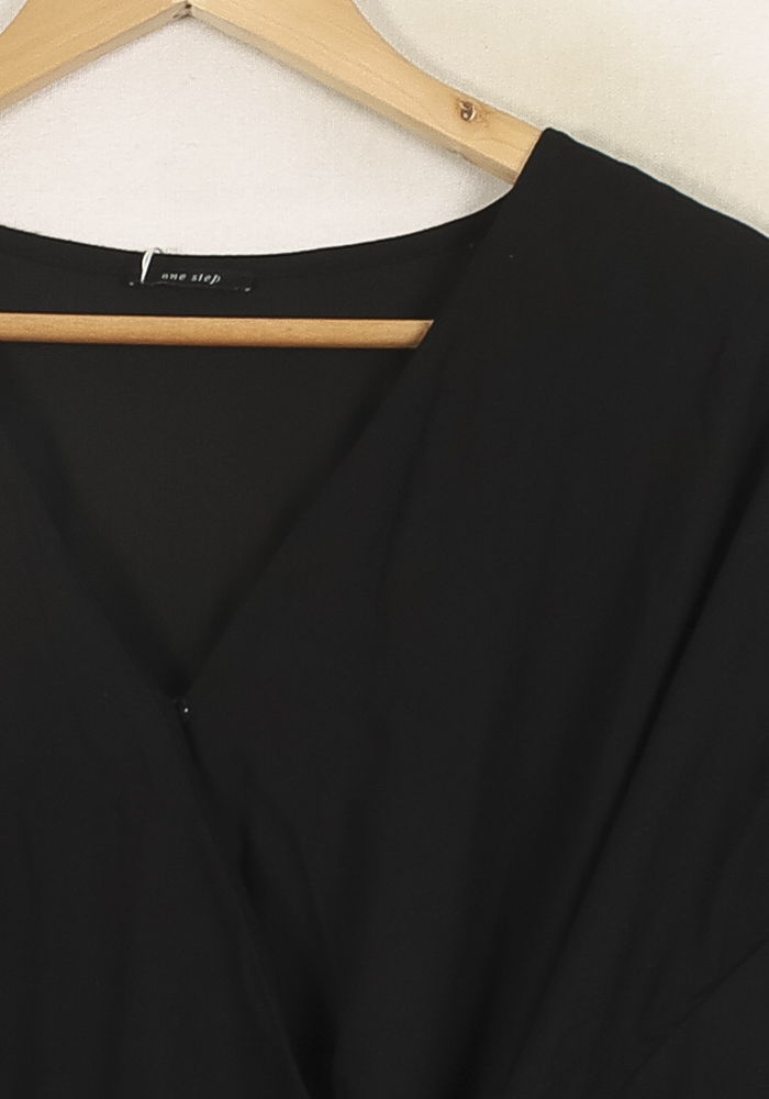 Robe Portefeuille Noire - Taille S/36 de la marque One Step | PARAD73194 - Vendu par Paradigme - Image 3