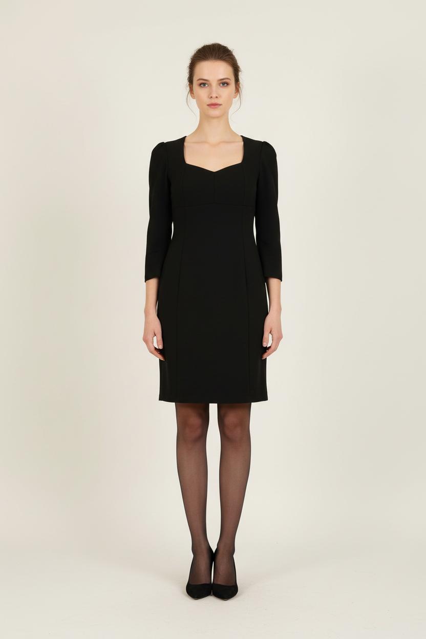 Robe Droite Noire - Taille S/36 de la marque IKKS | PARAD73195 - Vendu par Paradigme - Image 1