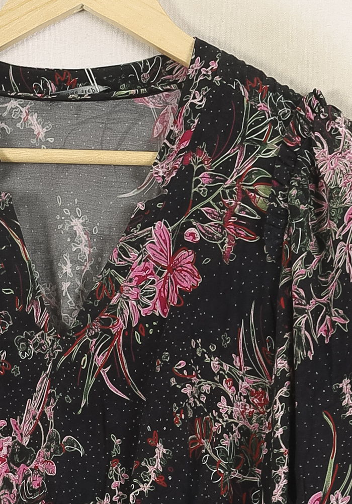Robe Courte Noire et Rose - Taille M/38 de la marque One Step | PARAD73197 - Vendu par Paradigme - Image 3