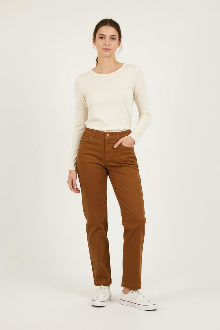 Jean Marron - Taille S/36 de la marque Des petits hauts | PARAD73202 - Vendu par Paradigme - Image 1