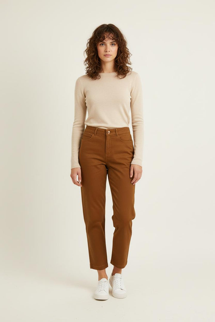 Jean Marron - Taille XS/34 de la marque Des petits hauts | PARAD73203 - Vendu par Paradigme - Image 1