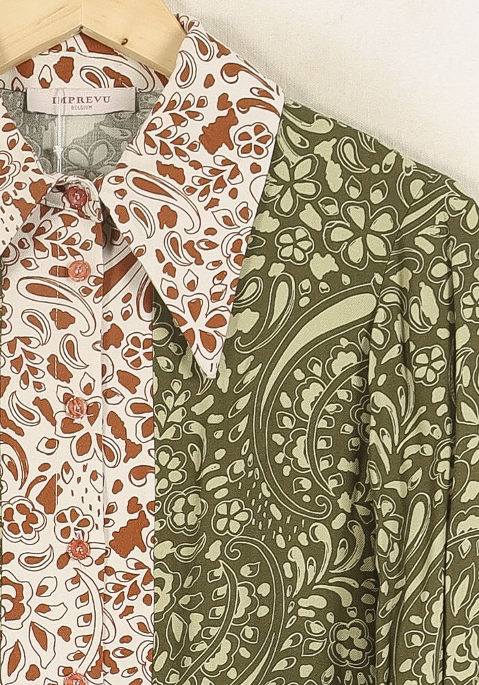 Chemise Verte et Blanche - Taille S/36 de la marque Imprevu | PARAD73208 - Vendu par Paradigme - Image 3