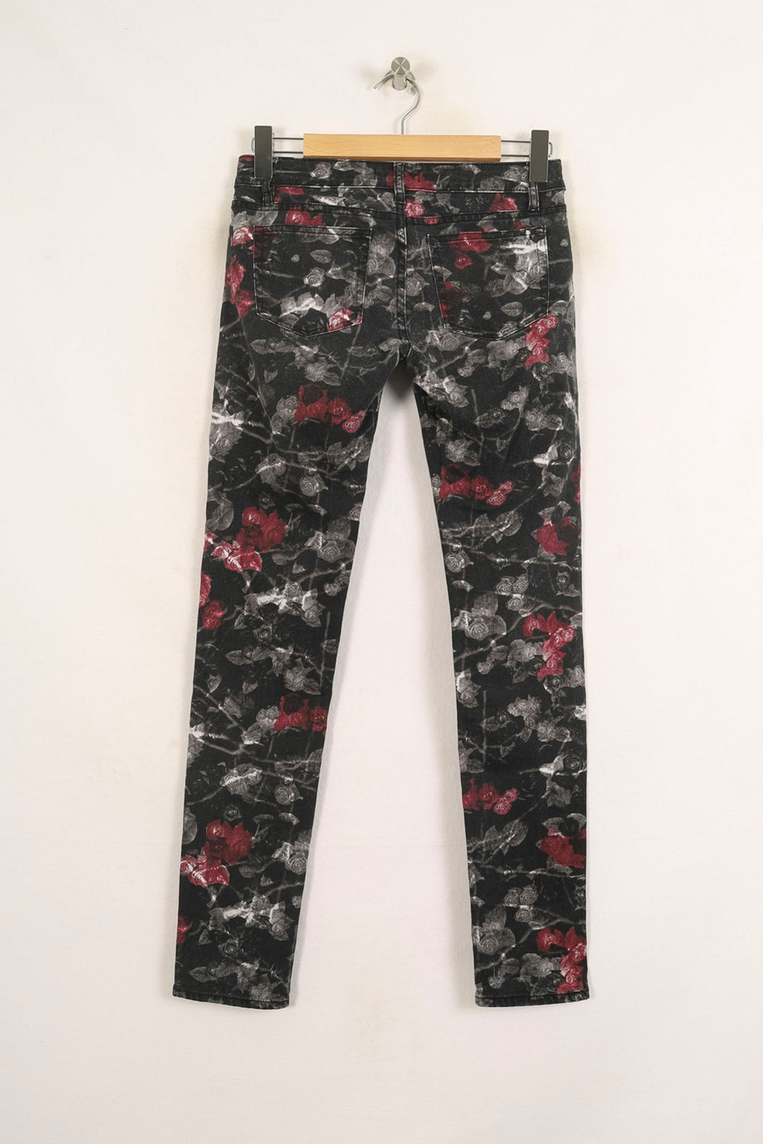 Jean Slim Noir et Rouge - Taille S/36 de la marque The Kooples | PARAD73213 - Vendu par Paradigme - Image 4