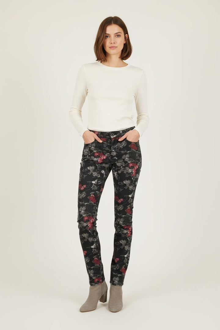 Jean Slim Noir et Rouge - Taille S/36 de la marque The Kooples | PARAD73213 - Vendu par Paradigme - Image 1