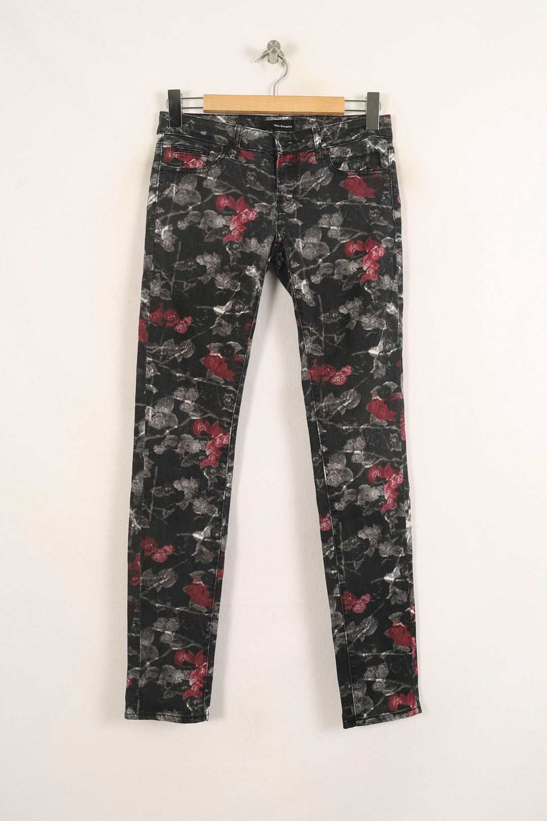 Jean Slim Noir et Rouge - Taille S/36 de la marque The Kooples | PARAD73213 - Vendu par Paradigme - Image 2