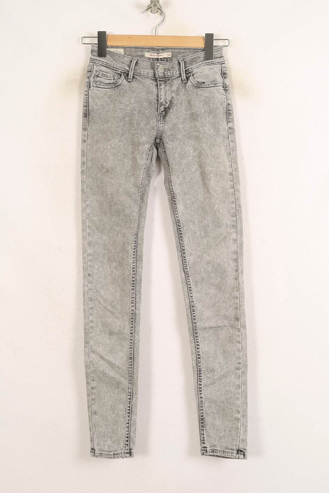 Jean Skinny Gris - Taille S/36 de la marque Levi's | PARAD73220 - Vendu par Paradigme - Image 2