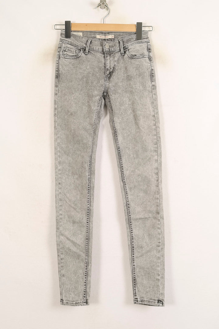 Jean Skinny Gris - Taille S/36 de la marque Levi's | PARAD73220 - Vendu par Paradigme - Image 2