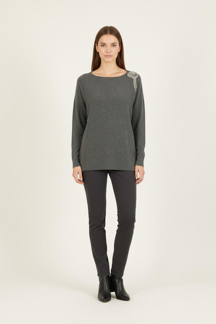 Pull Gris - Taille S/36 de la marque ZAPA | PARAD73224 - Vendu par Paradigme - Image 1