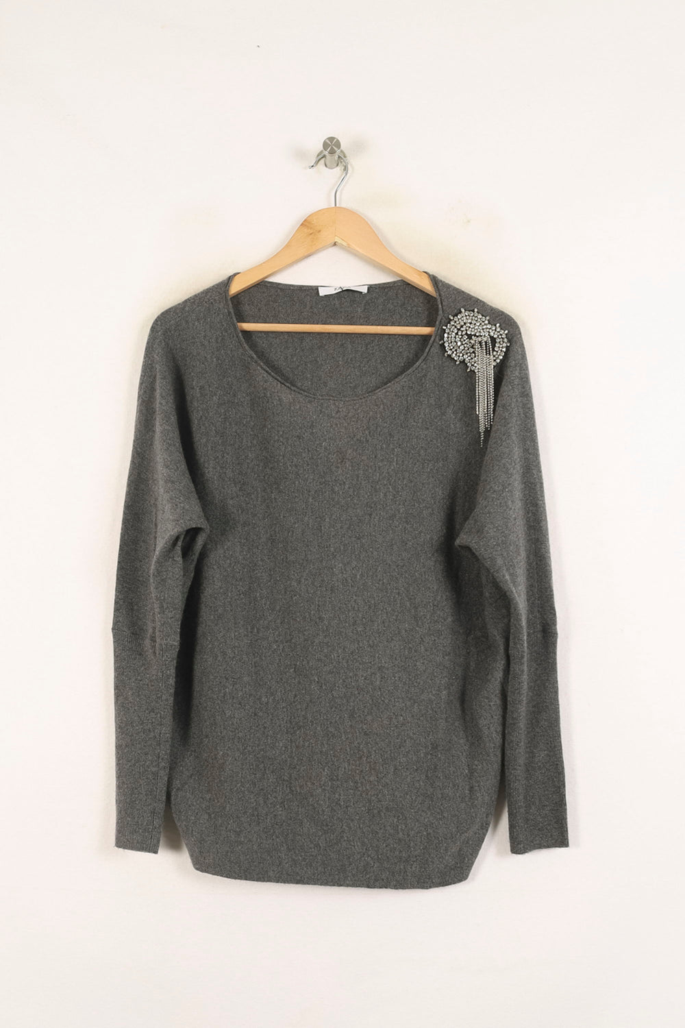 Pull Gris - Taille S/36 de la marque ZAPA | PARAD73224 - Vendu par Paradigme - Image 2