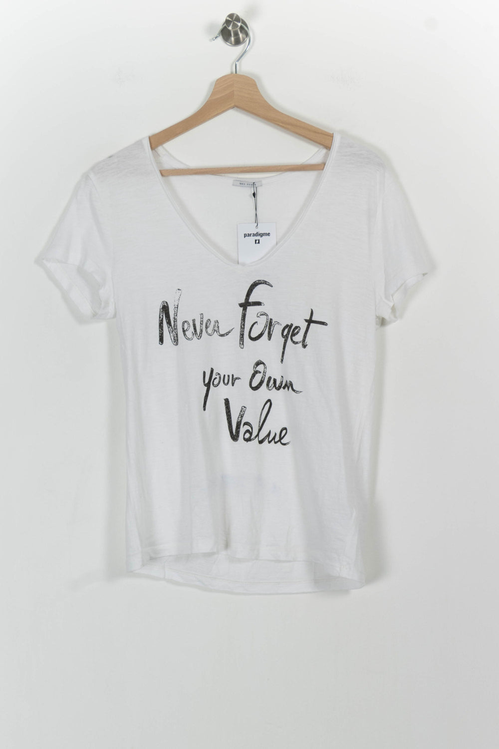Tee-shirt Blanc - Taille XS/34 de la marque IKKS | PARAD73229 - Vendu par Paradigme - Image 2
