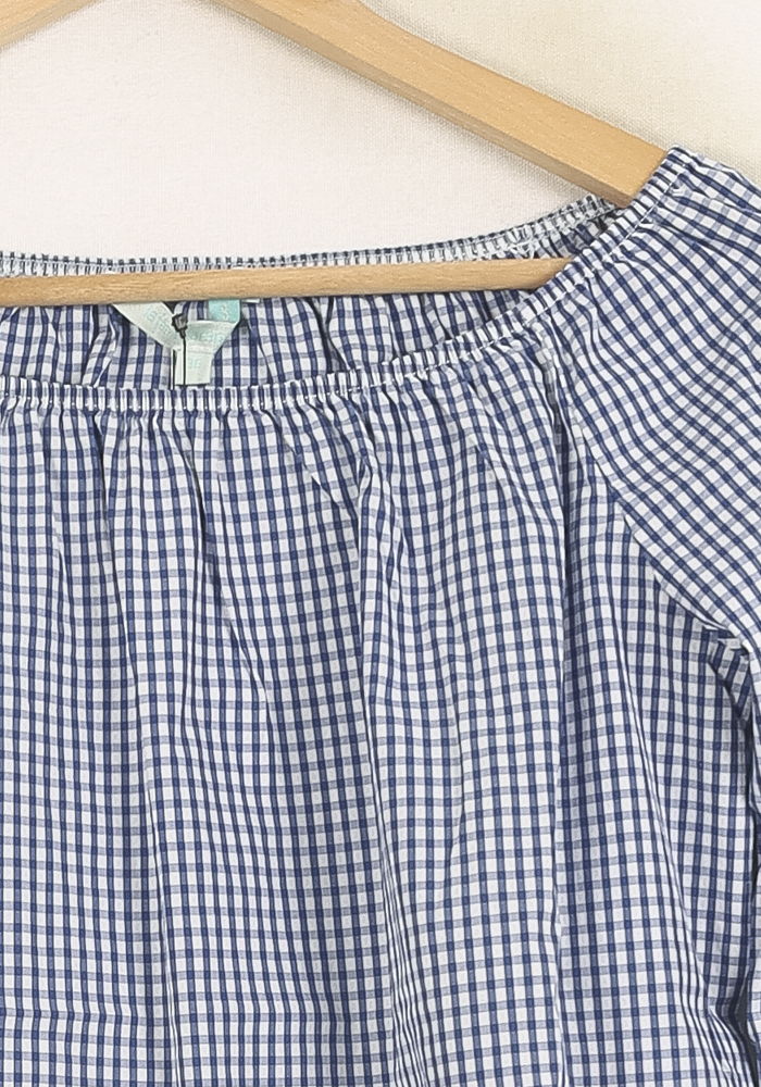 Blouse Bleu et Blanche - Taille S/36 de la marque La Fée Maraboutée | PARAD73236 - Vendu par Paradigme - Image 3