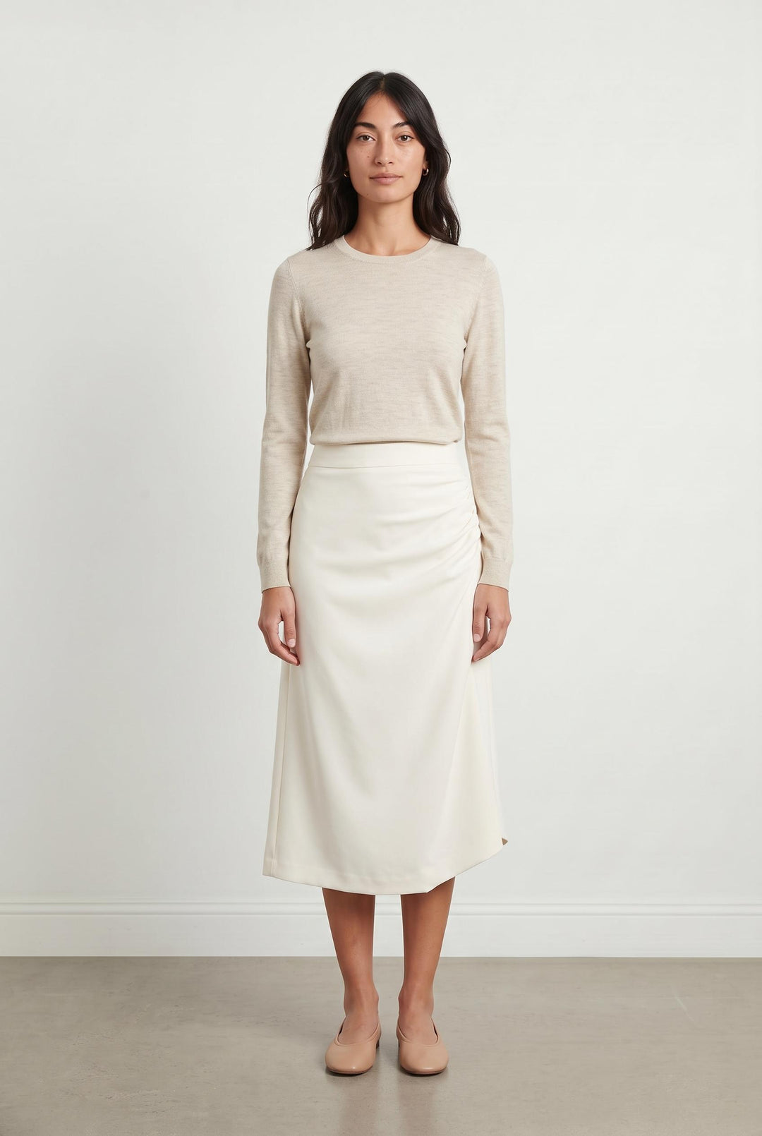 Jupe Midi Blanche - Taille S/36