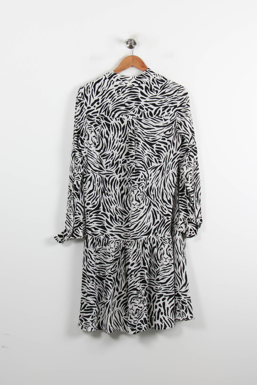 Robe Midi Noire et Blanche - Taille S/36 de la marque Caroll | PARAD73241 - Vendu par Paradigme - Image 4