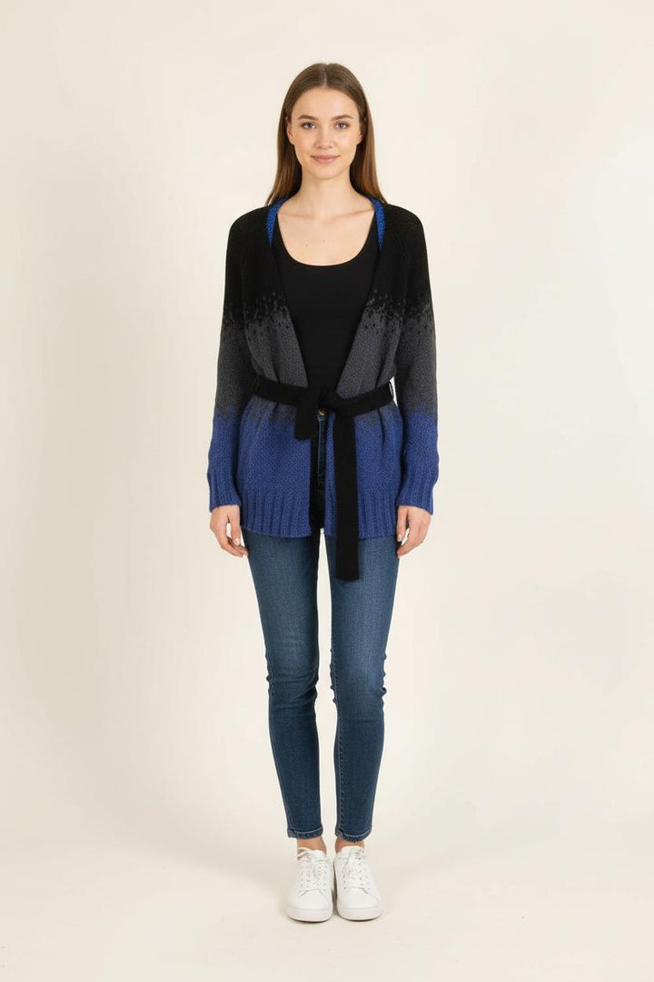 Cardigan Noir et Bleu - Taille S/36 de la marque Bérénice | PARAD73251 - Vendu par Paradigme - Image 1