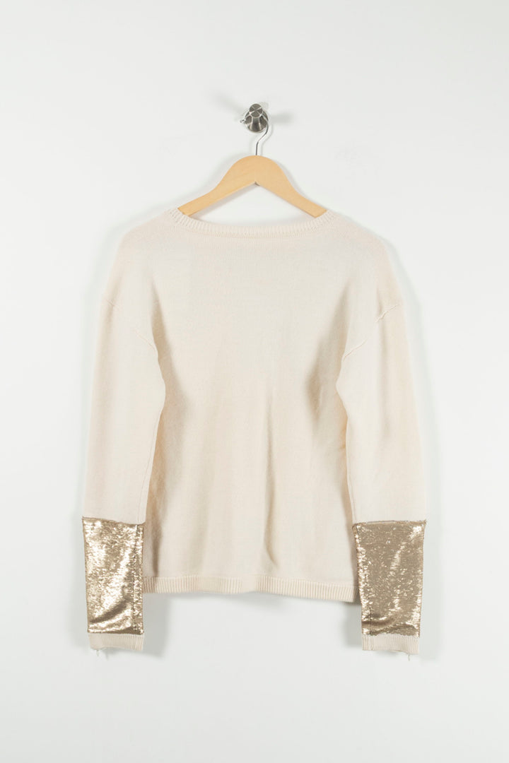 Sweat Beige et Doré - Taille S/36 de la marque Bérénice | PARAD73252 - Vendu par Paradigme - Image 4