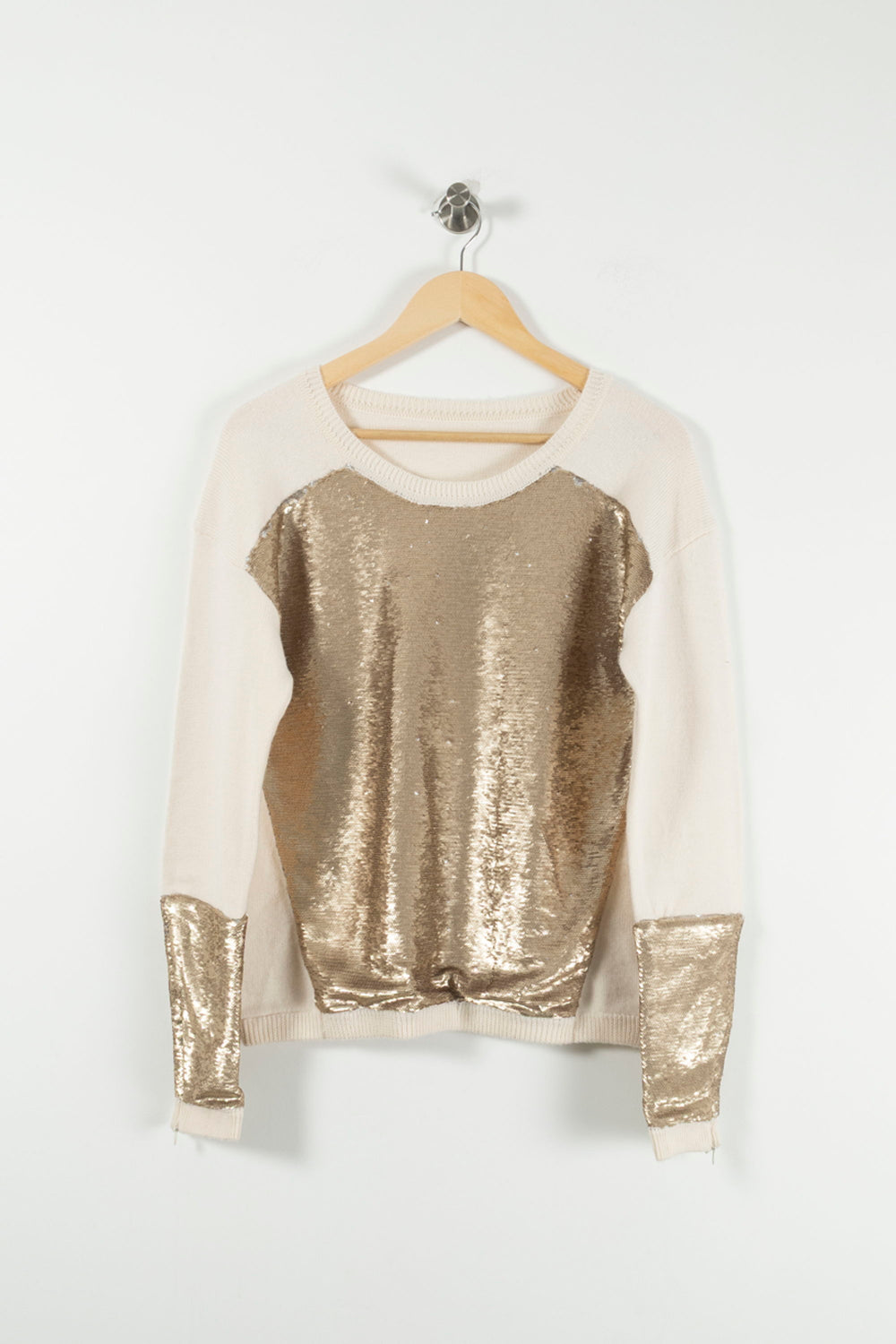 Sweat Beige et Doré - Taille S/36 de la marque Bérénice | PARAD73252 - Vendu par Paradigme - Image 2