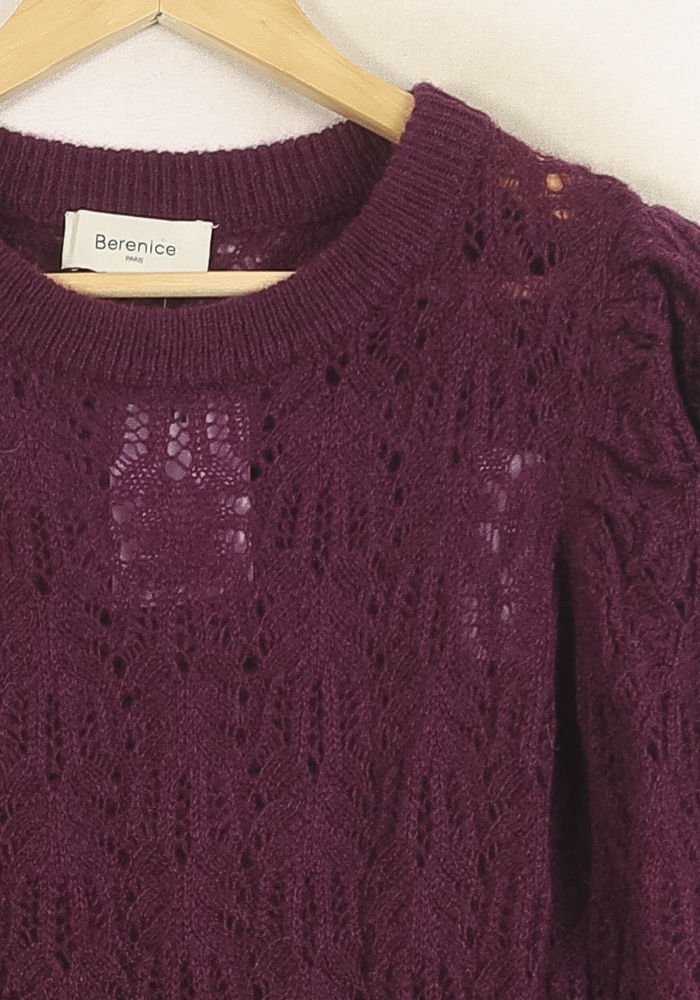 Pull Violet - Taille S/36 de la marque Bérénice | PARAD73254 - Vendu par Paradigme - Image 3