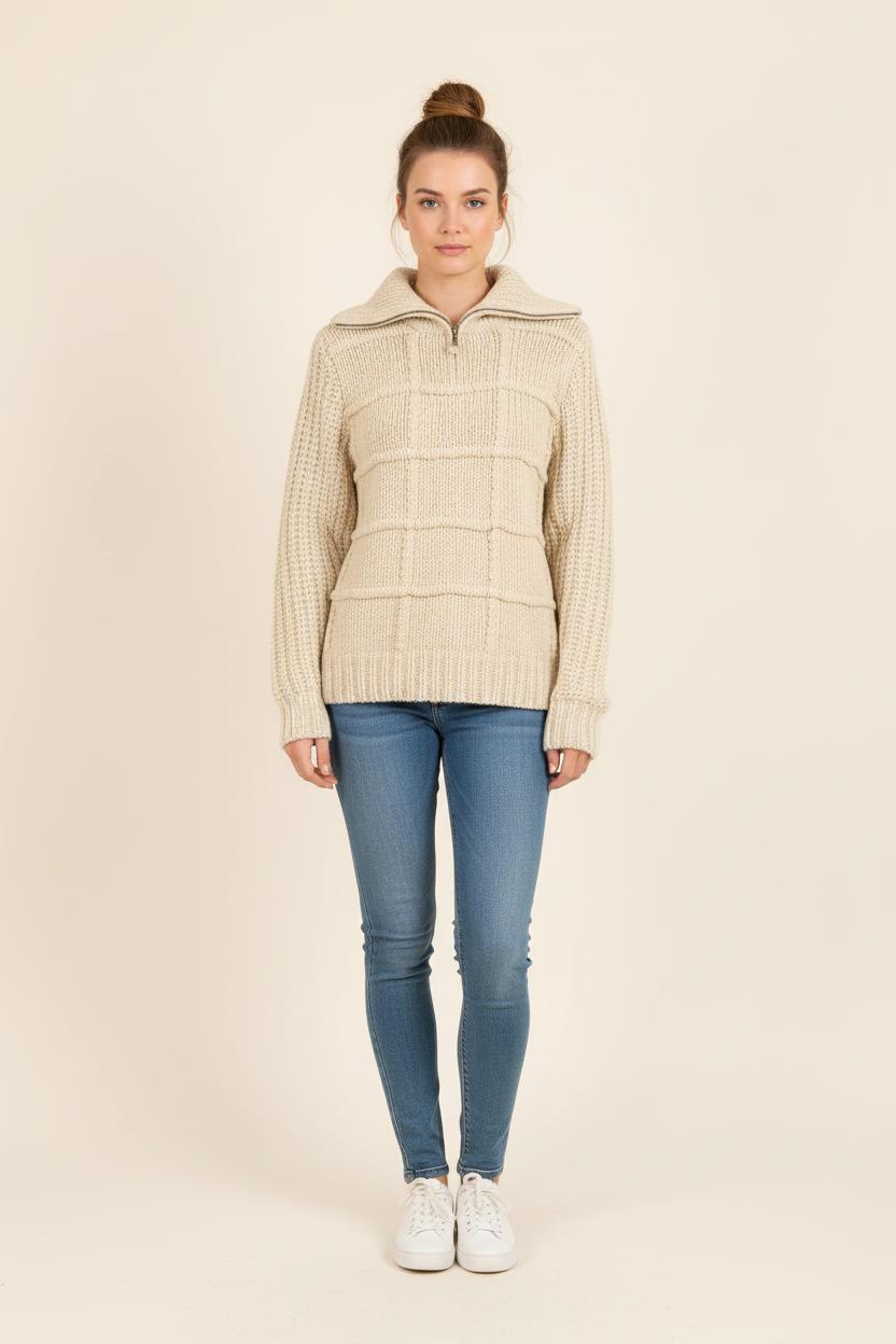 Pull Beige - Taille S/36 de la marque Bérénice | PARAD73257 - Vendu par Paradigme - Image 1