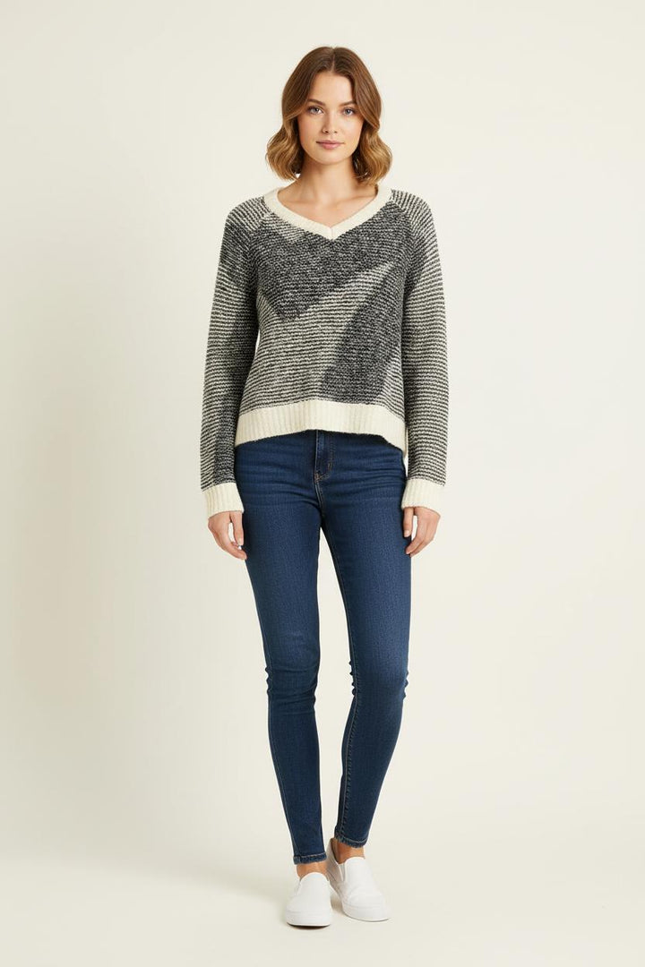 Pull Noir et Blanc - Taille S/36 de la marque Bérénice | PARAD73258 - Vendu par Paradigme - Image 1