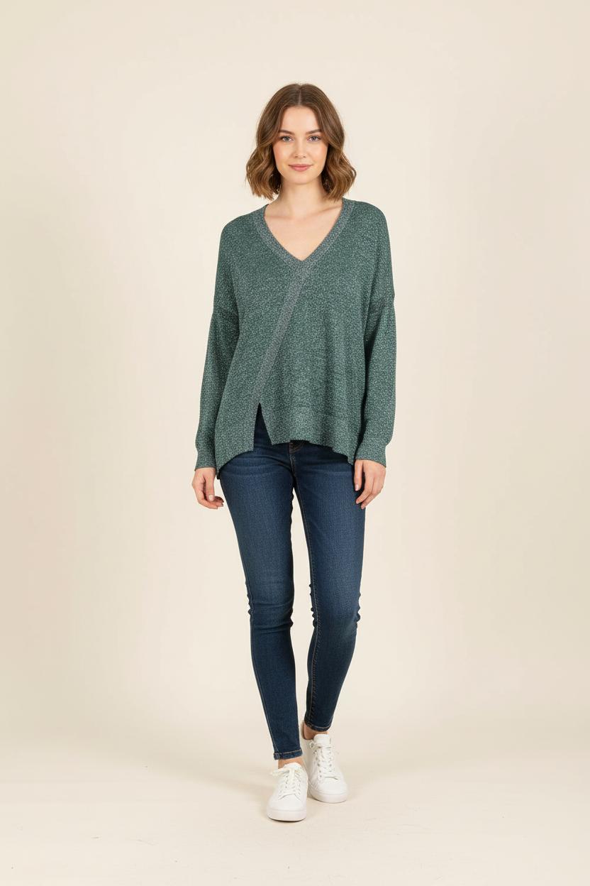 Pull Vert - Taille S/36 de la marque Bérénice | PARAD73268 - Vendu par Paradigme - Image 1