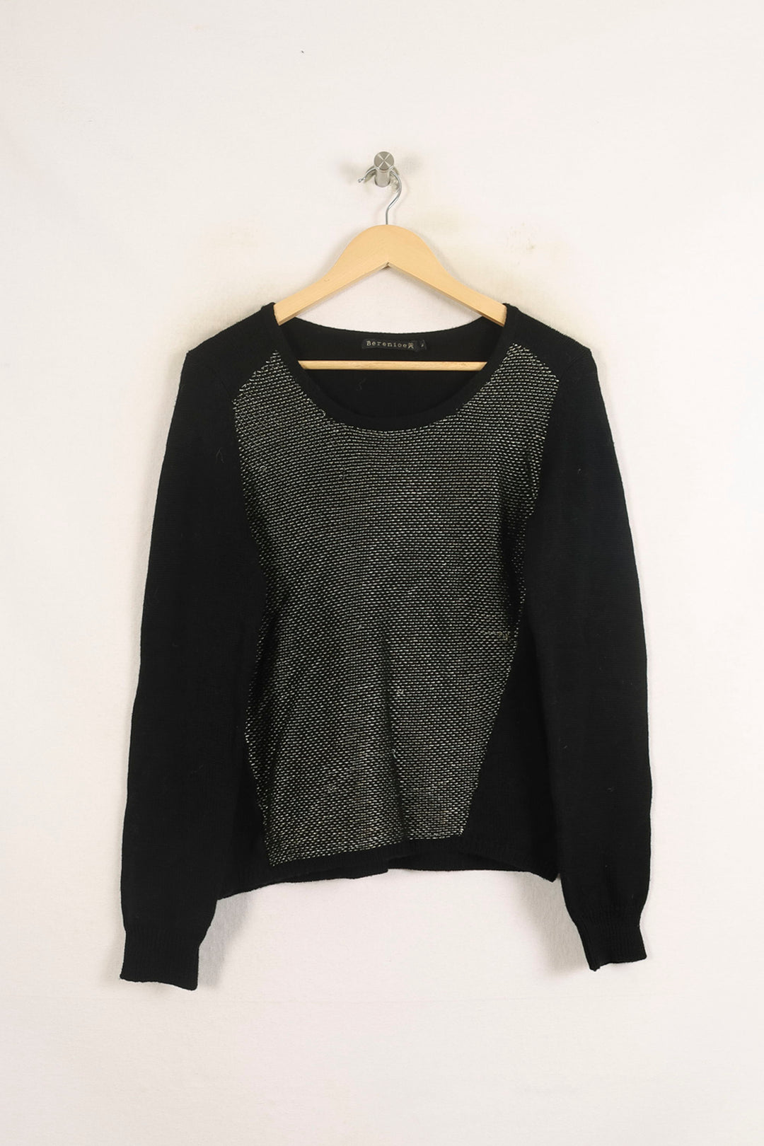 Pull Noir et Gris - Taille L/40 de la marque Bérénice | PARAD73273 - Vendu par Paradigme - Image 2