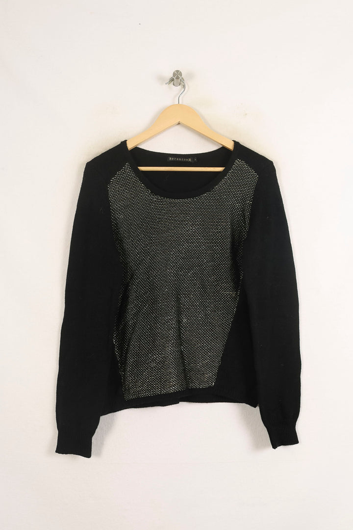 Pull Noir et Gris - Taille L/40 de la marque Bérénice | PARAD73273 - Vendu par Paradigme - Image 2