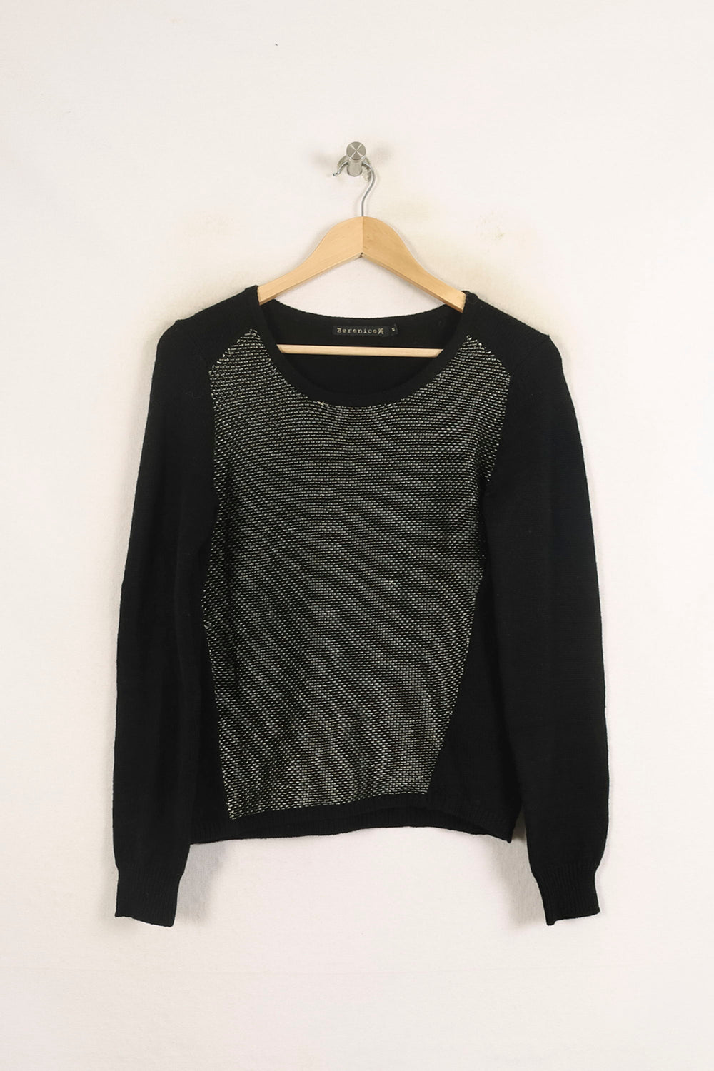Pull Noir et Argenté - Taille M/38 de la marque Bérénice | PARAD73274 - Vendu par Paradigme - Image 2