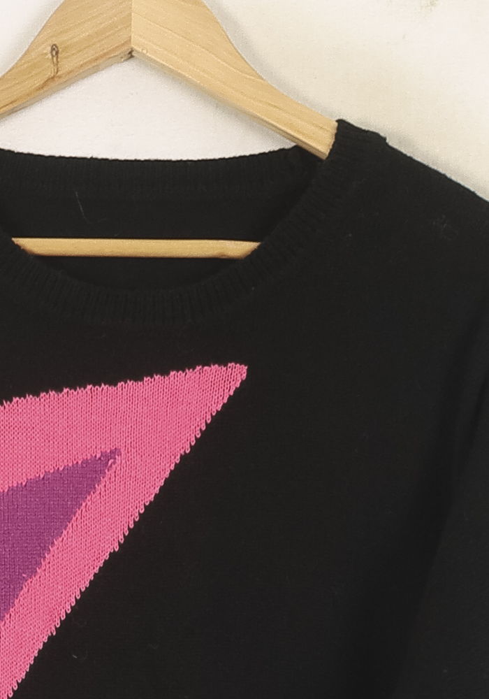 Pull Noir et Violet - Taille S/36 de la marque Bérénice | PARAD73278 - Vendu par Paradigme - Image 3