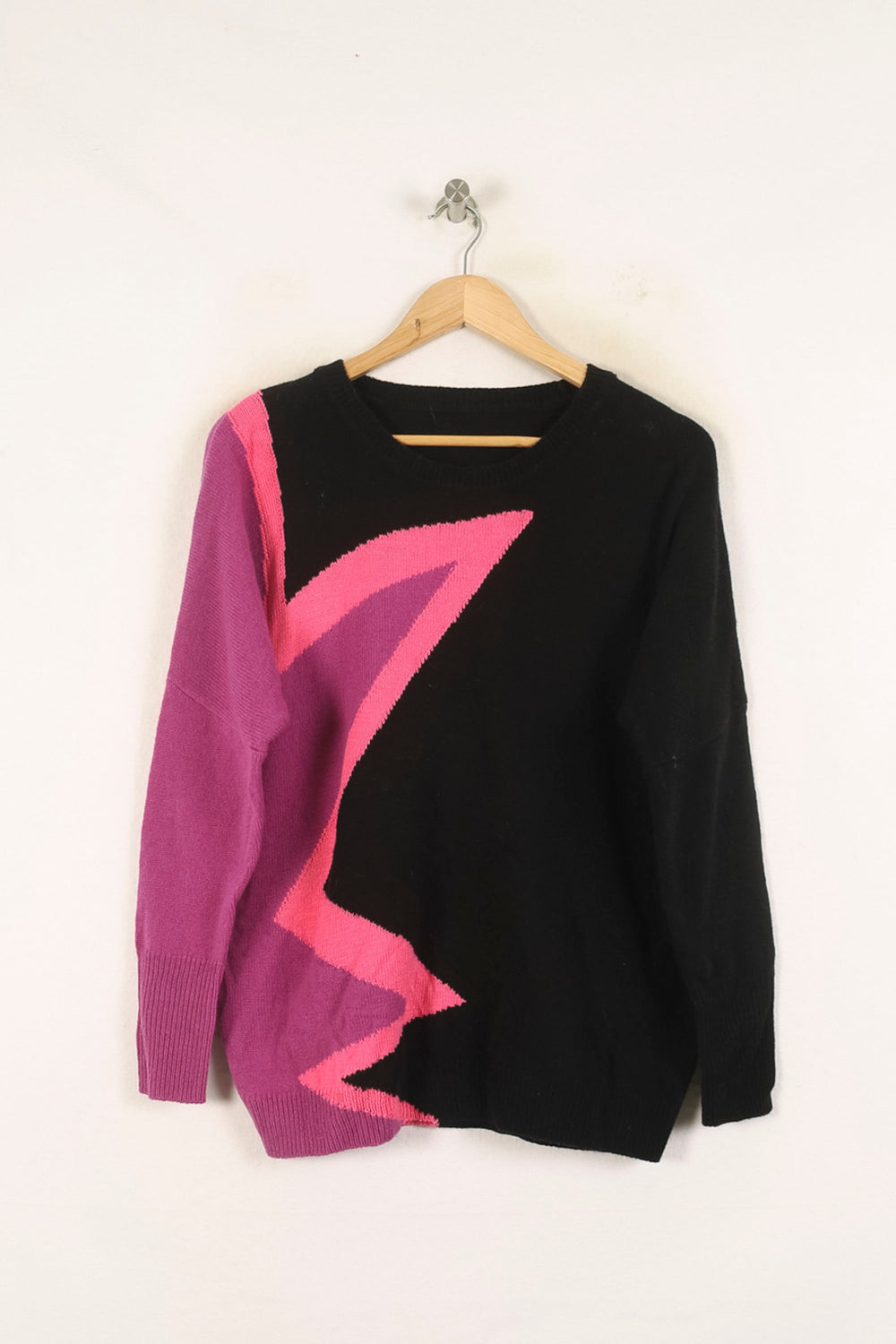 Pull Noir et Violet - Taille S/36 de la marque Bérénice | PARAD73278 - Vendu par Paradigme - Image 2