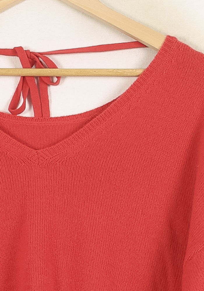 Pull Rouge - Taille S/36 de la marque Bérénice | PARAD73280 - Vendu par Paradigme - Image 3