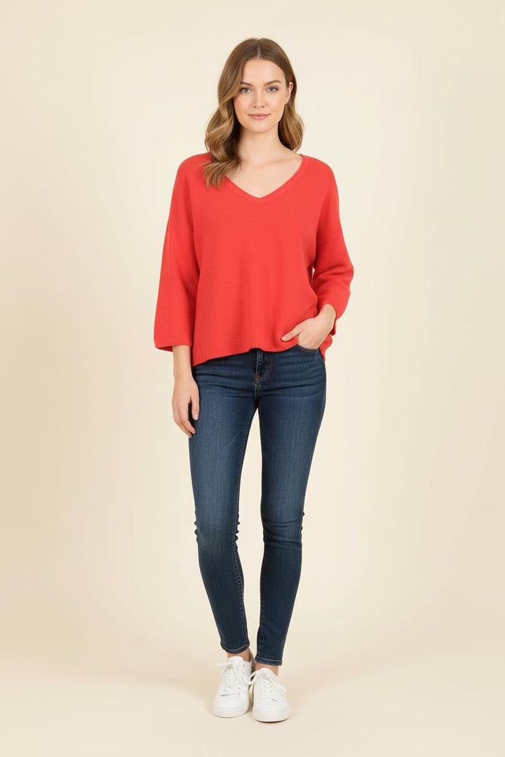 Pull Rouge - Taille S/36 de la marque Bérénice | PARAD73280 - Vendu par Paradigme - Image 1