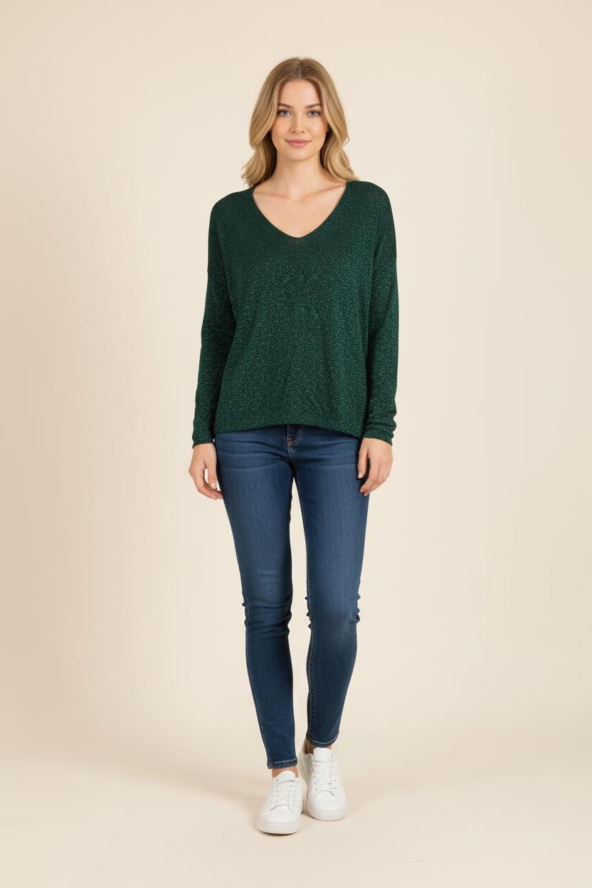 Pull Vert - Taille S/36 de la marque Bérénice | PARAD73290 - Vendu par Paradigme - Image 1