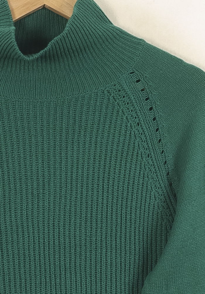 Pull Col Montant Vert - Taille S/36 de la marque Bérénice | PARAD73298 - Vendu par Paradigme - Image 3