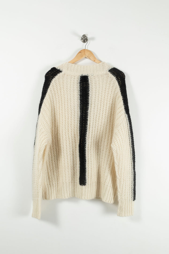 Gilet Blanc et Noir - Taille S/36 de la marque Bérénice | PARAD73300 - Vendu par Paradigme - Image 4