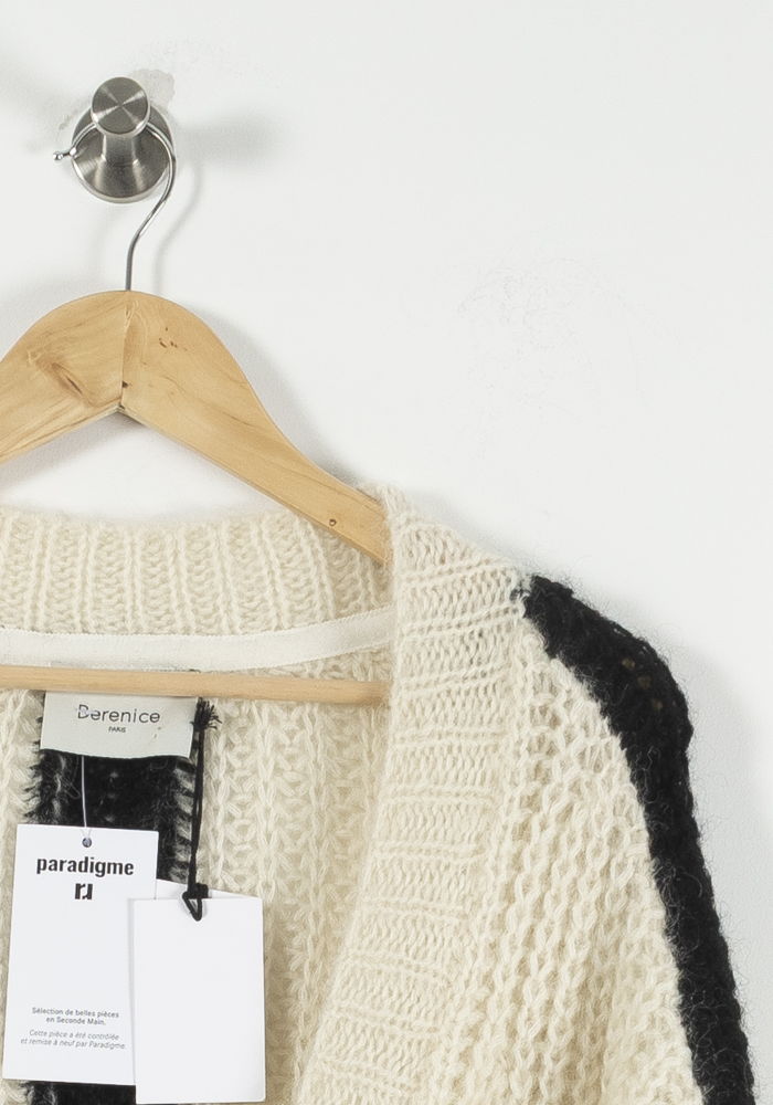 Gilet Blanc et Noir - Taille S/36 de la marque Bérénice | PARAD73300 - Vendu par Paradigme - Image 3
