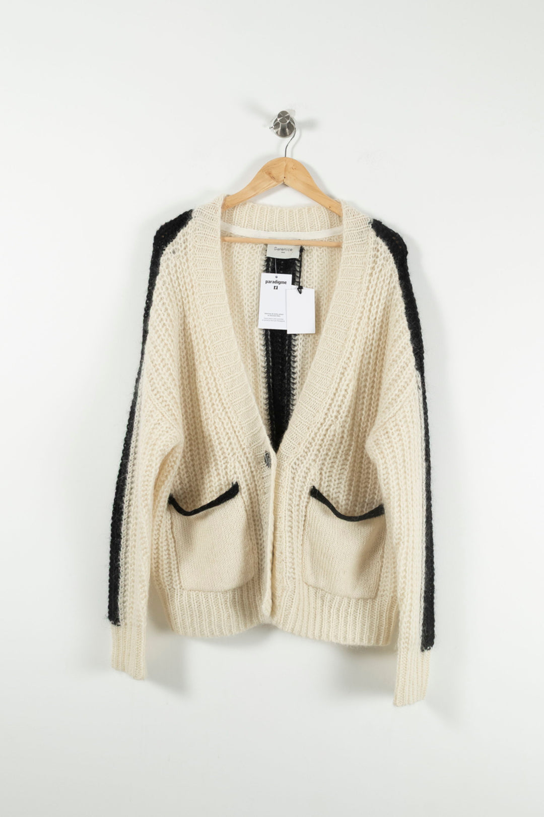 Gilet Blanc et Noir - Taille S/36 de la marque Bérénice | PARAD73300 - Vendu par Paradigme - Image 2