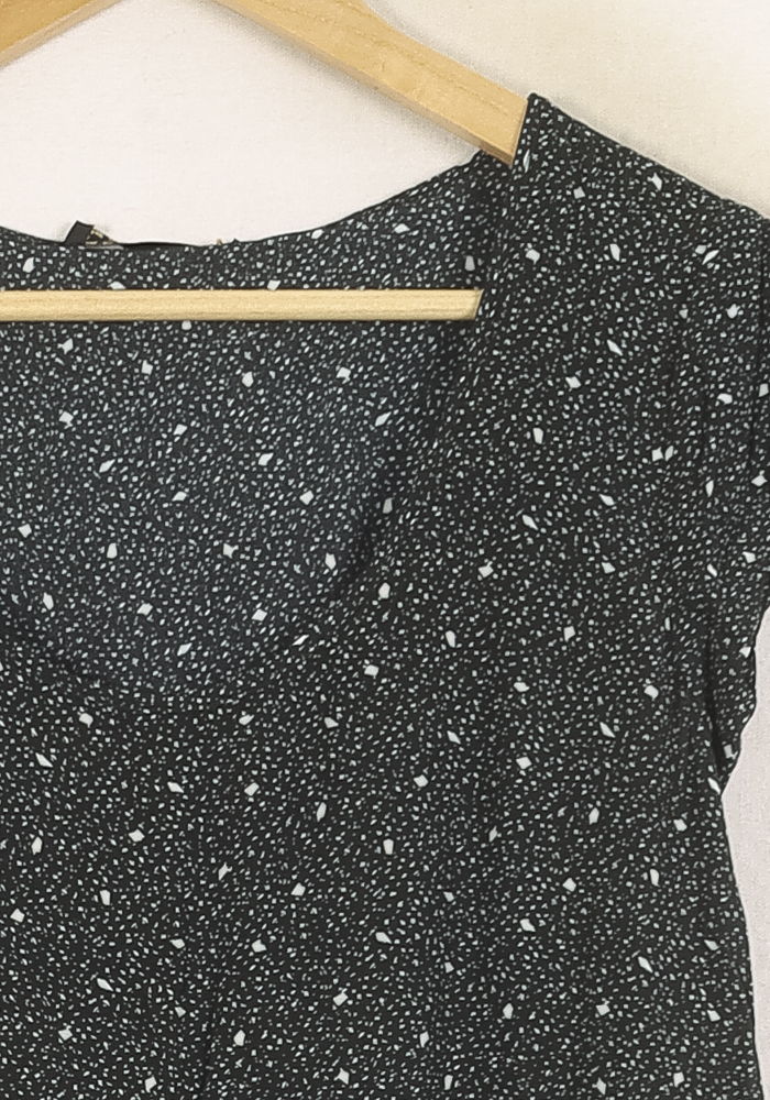 Robe Courte Noire à Pois Blancs - Taille S/36 de la marque Bérénice | PARAD73319 - Vendu par Paradigme - Image 3