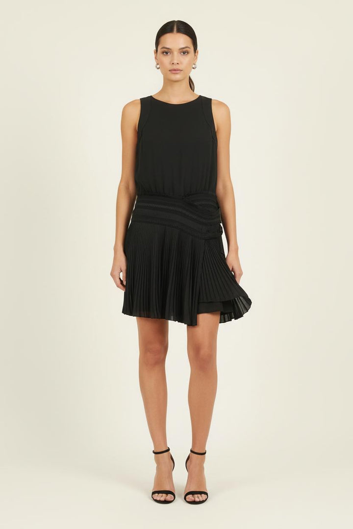 Robe Plissée Noire - Taille S/36 de la marque Bérénice | PARAD73325 - Vendu par Paradigme - Image 1