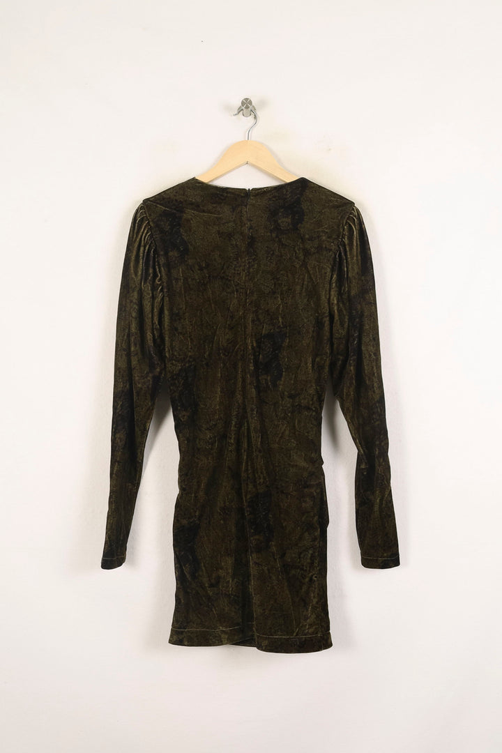 Robe Drapée Verte - Taille S/36 de la marque Bérénice | PARAD73326 - Vendu par Paradigme - Image 4