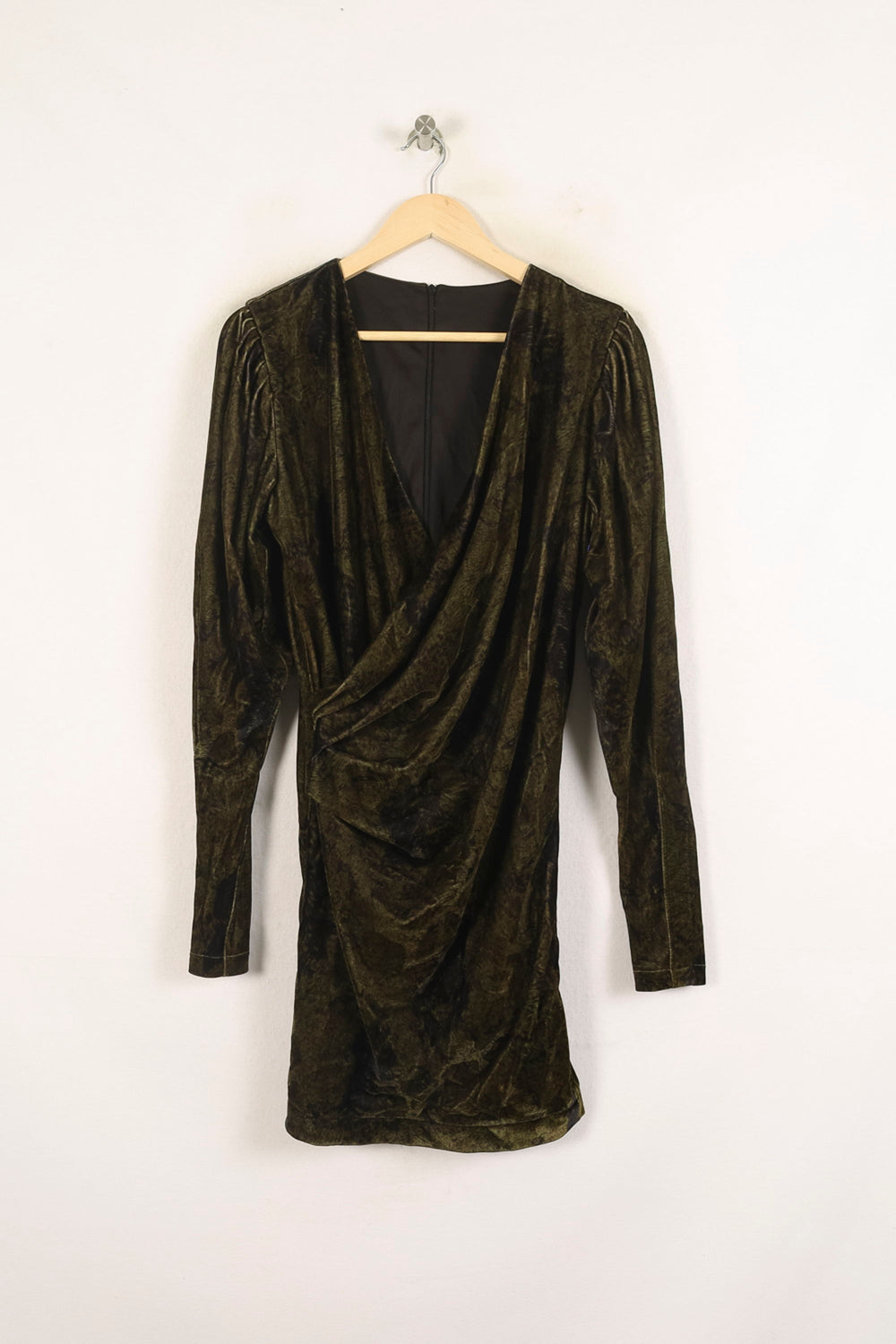 Robe Drapée Verte - Taille S/36 de la marque Bérénice | PARAD73326 - Vendu par Paradigme - Image 2