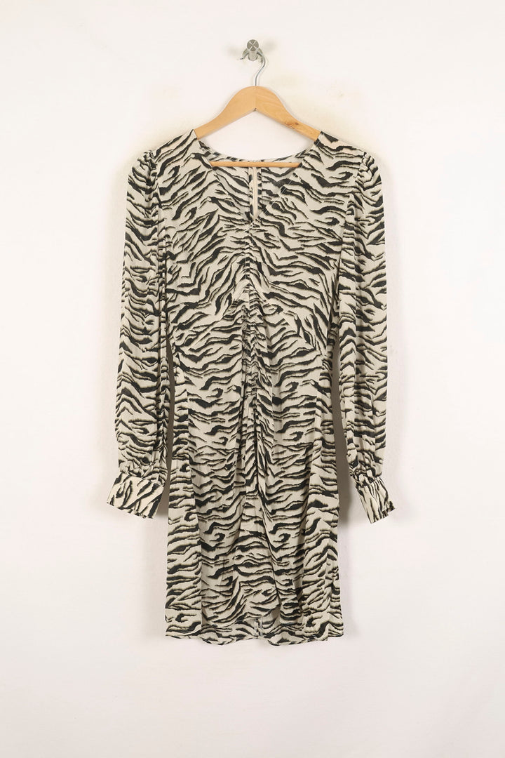Robe Courte Beige et Noire - Taille S/36 de la marque Bérénice | PARAD73329 - Vendu par Paradigme - Image 2
