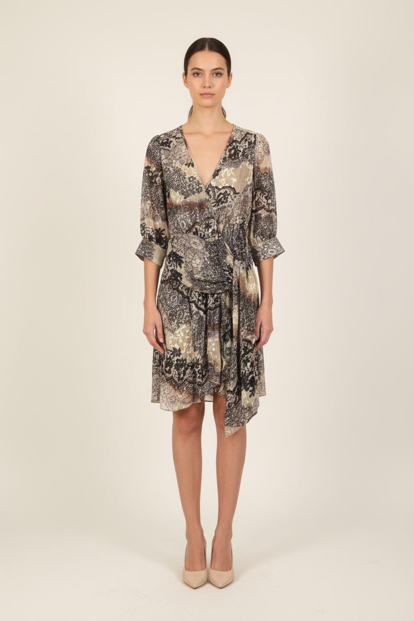 Robe Portefeuille Multicolore - Taille S/36 de la marque Bérénice | PARAD73330 - Vendu par Paradigme - Image 1
