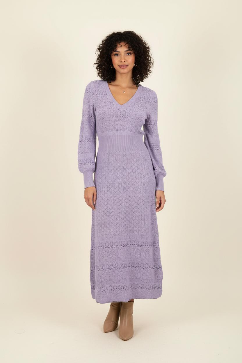 Robe Longue Violette - Taille S/36 de la marque Bérénice | PARAD73334 - Vendu par Paradigme - Image 1