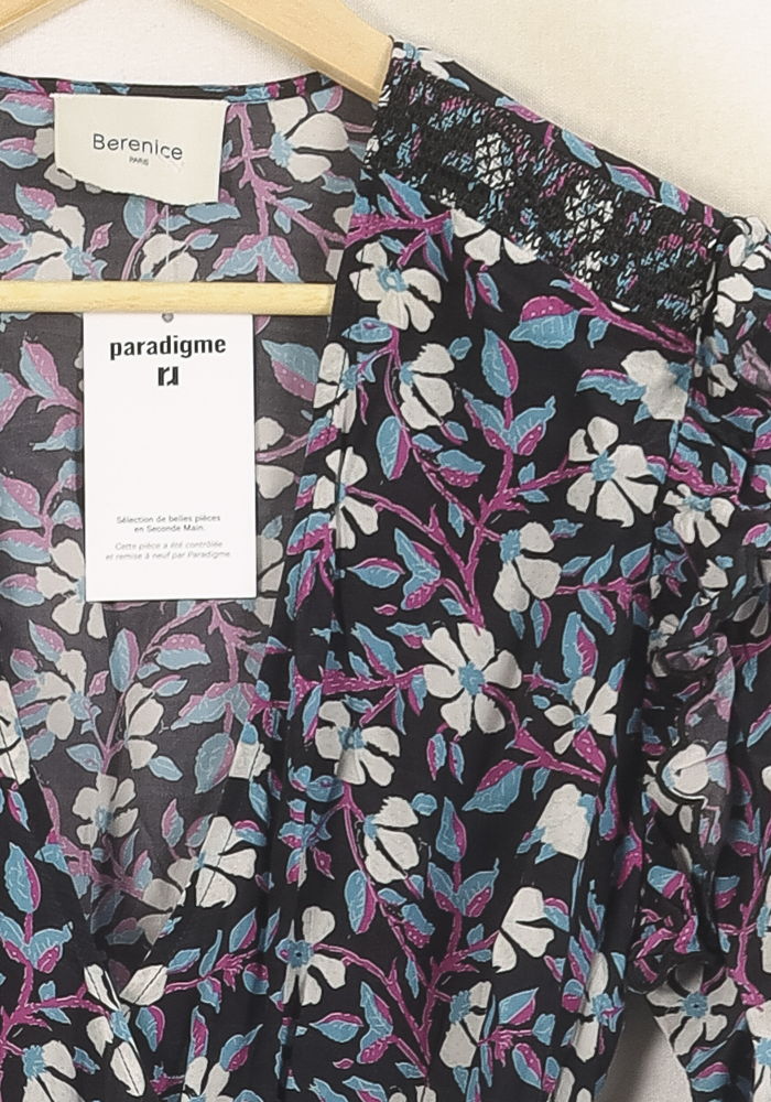 Robe Portefeuille Multicolore - Taille S/36 de la marque Bérénice | PARAD73338 - Vendu par Paradigme - Image 3
