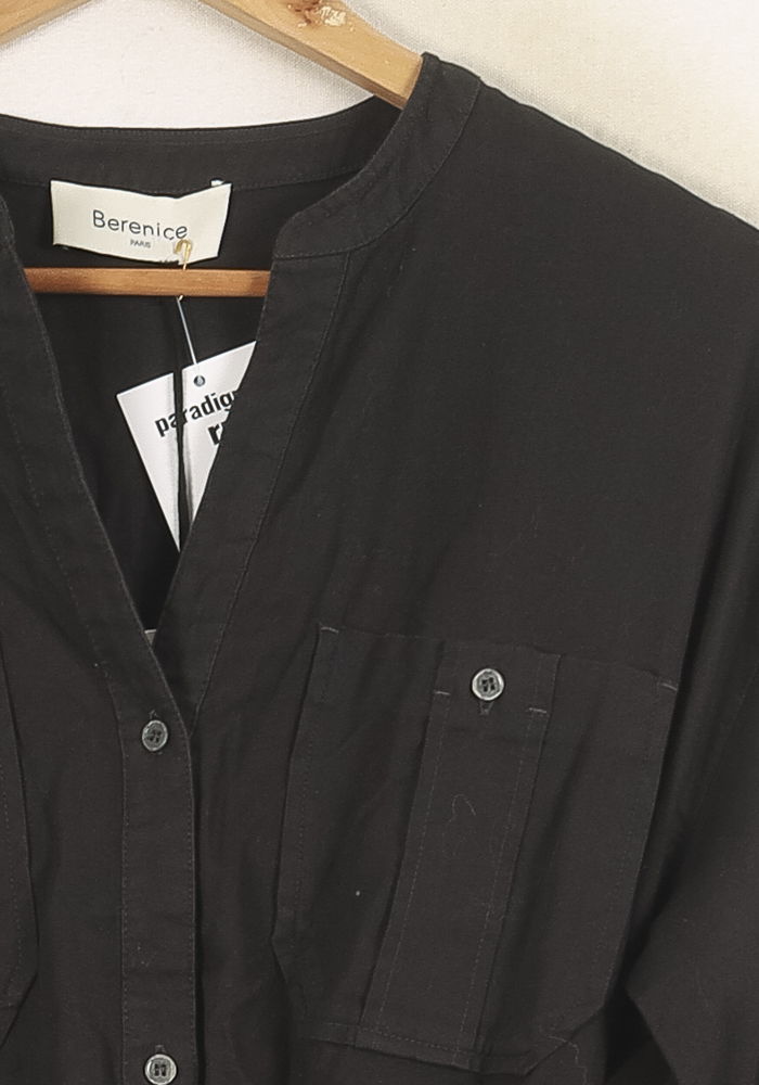 Robe Chemise Noire - Taille S/36 de la marque Bérénice | PARAD73340 - Vendu par Paradigme - Image 3